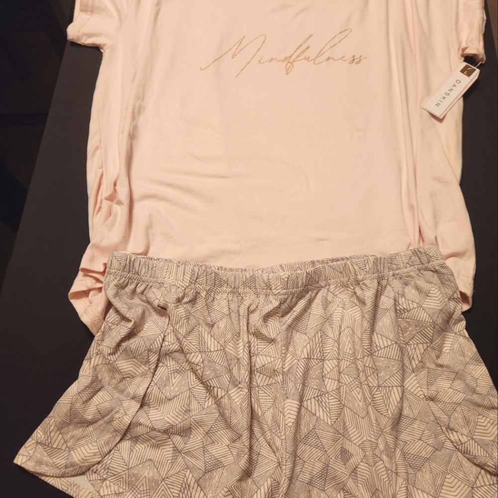 Danskin set, size Large, pink and patterned